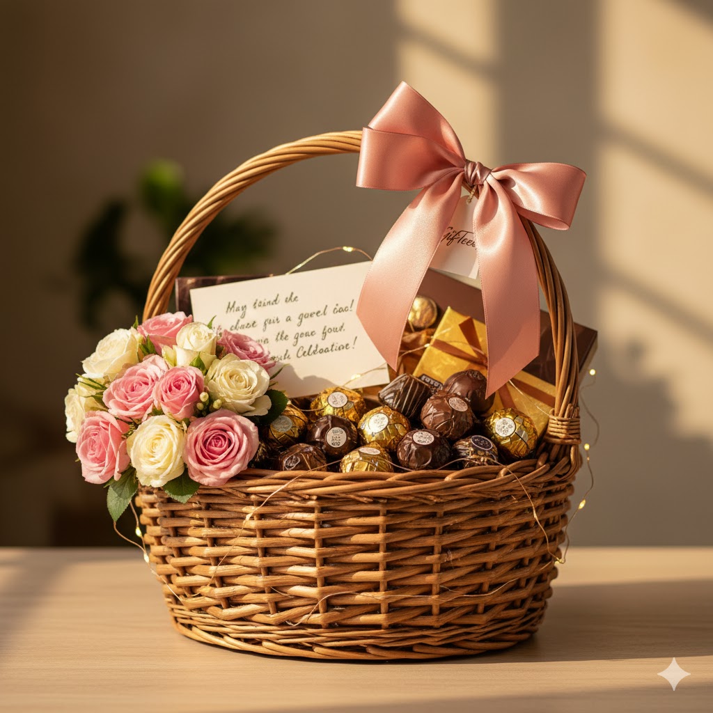 Gourmet and Flower Hamper